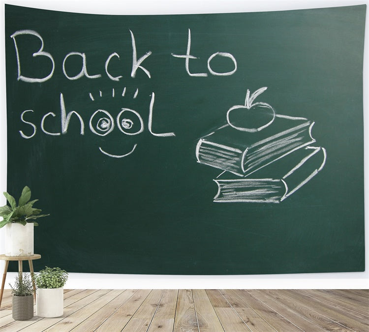 Sfondo Della Lavagna Dell'Aula Di Ritorno A Scuola BRP7-4