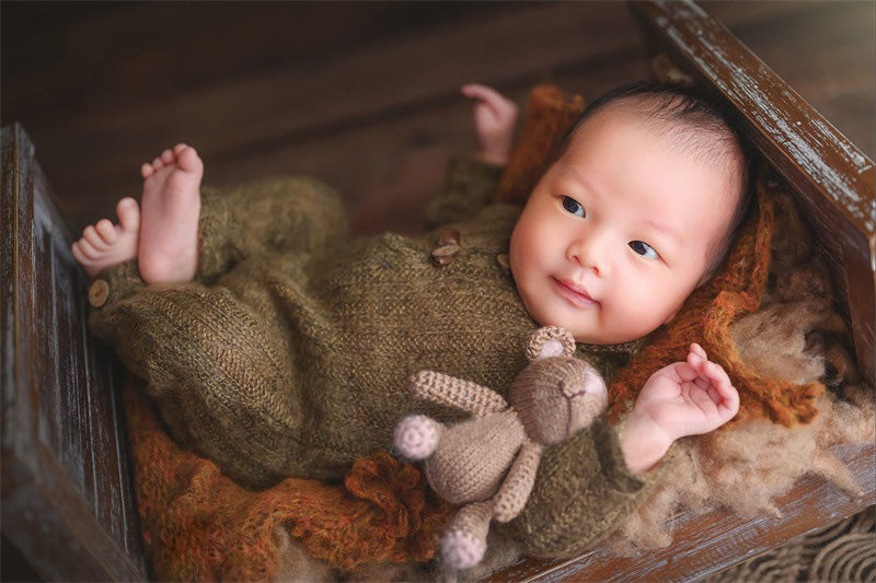 Tute Intere In Filo Di Cotone Per Neonato (Con Copricapi Abbinati) CL6