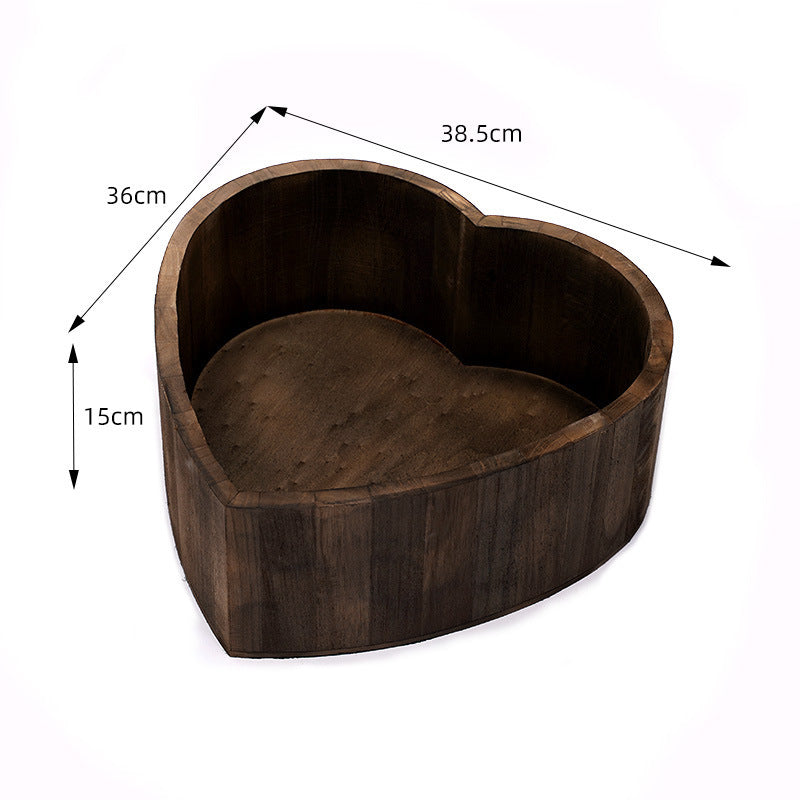 Dbackdrop Puntelli Per Fotografia Neonatale In Legno A Forma Di Cuore SYPJ4