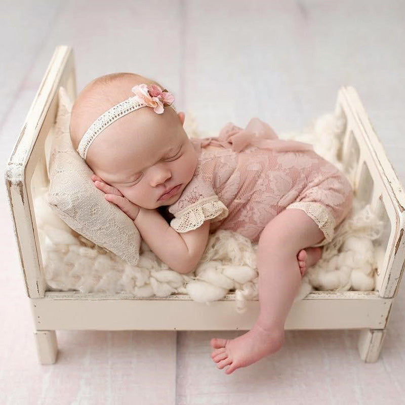Dbackdrop Puntelli Fotografici Per Letto In Legno Vintage Per Neonati SYPJ6