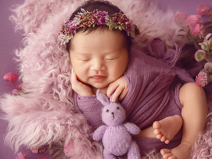 Accessori Per Capelli Con Fascia Per Capelli Finti Per Fotografia Neonata TH3