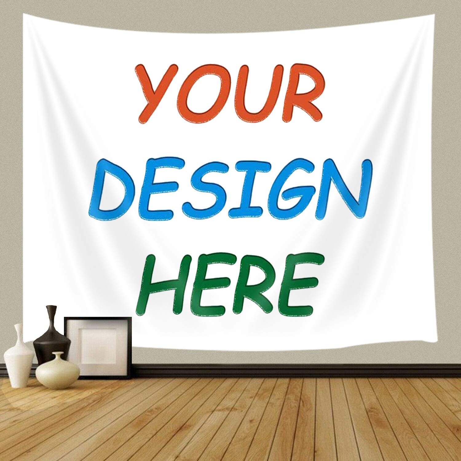 Arazzo Da Parete Con Immagine Personalizzata Personalizzata Per Soggiorno Camera Da Letto Dormitorio Decorazione T1