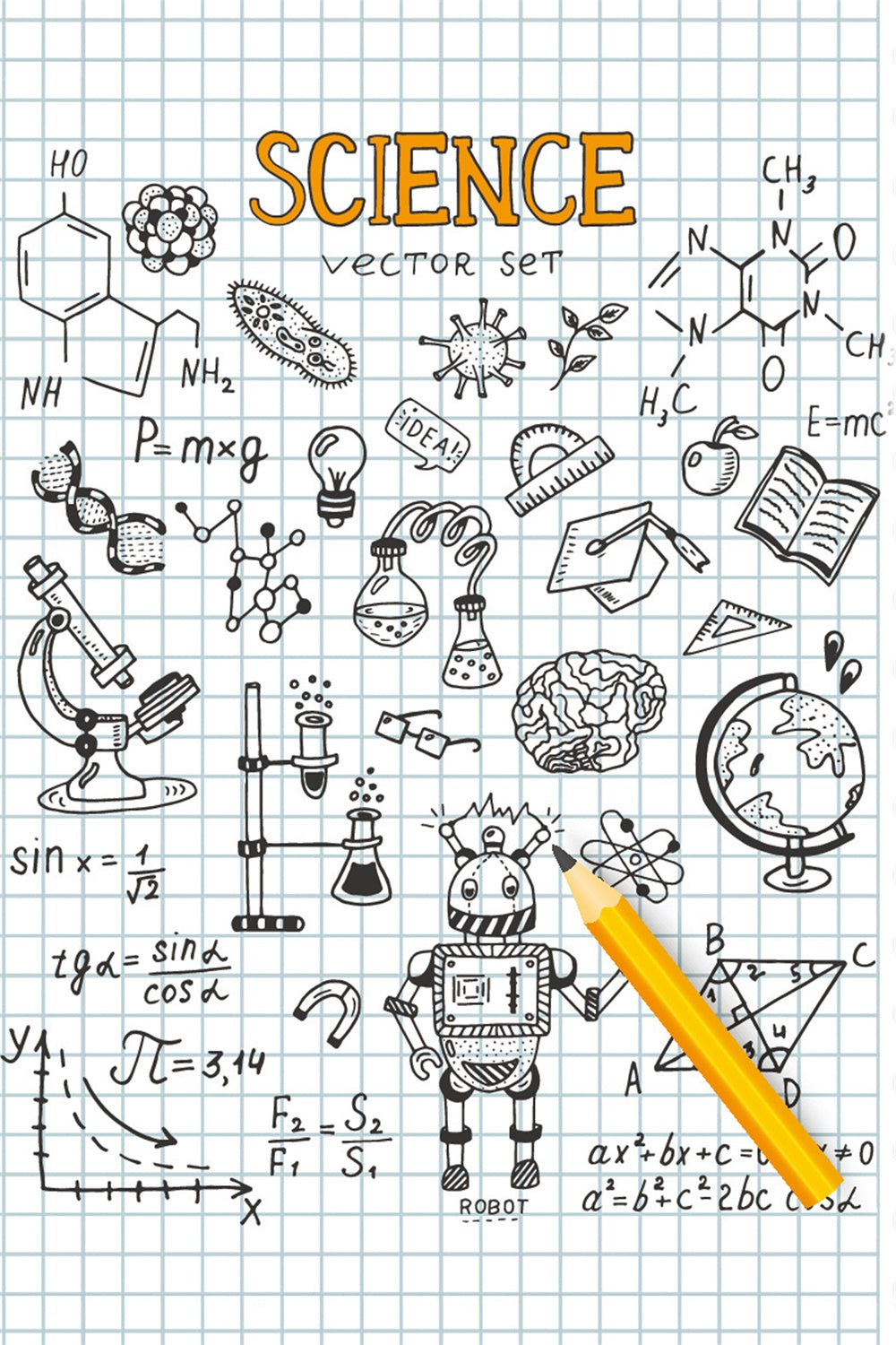 Sfondo Per Quaderno Di Scienze Per Il Ritorno A Scuola BRP7-30