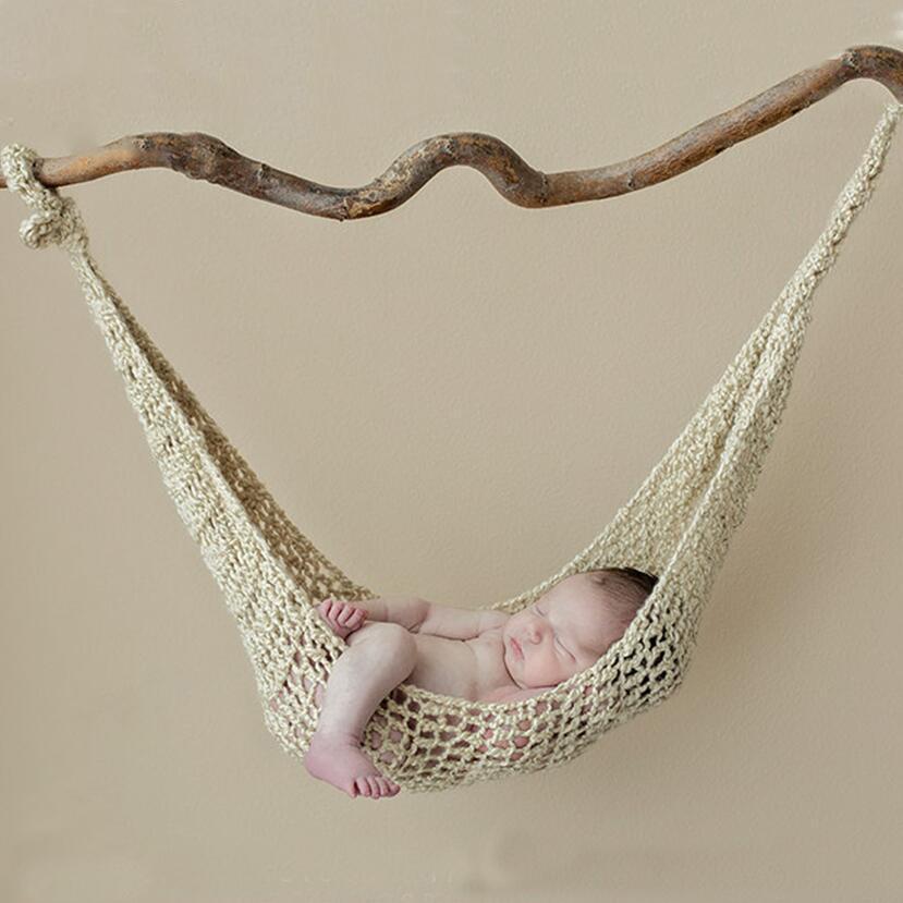 Puntelli Per Fotografia Neonato Amaca Abito Da Bambino Unisex Lavorato A Maglia All'Uncinetto Fatto A Mano