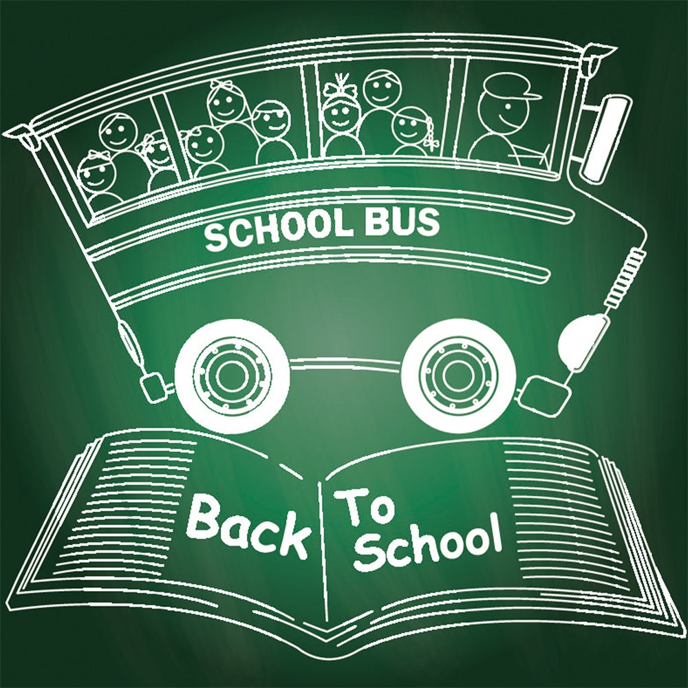 Magico Scuolabus Ritorno A Scuola Sullo Sfondo BRP7-21