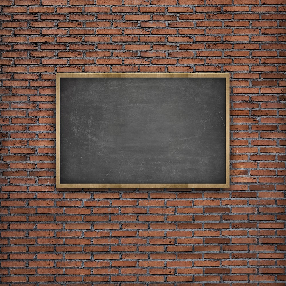 Sfondo Del Muro Di Mattoni Della Lavagna Ritorno A Scuola BRP7-15