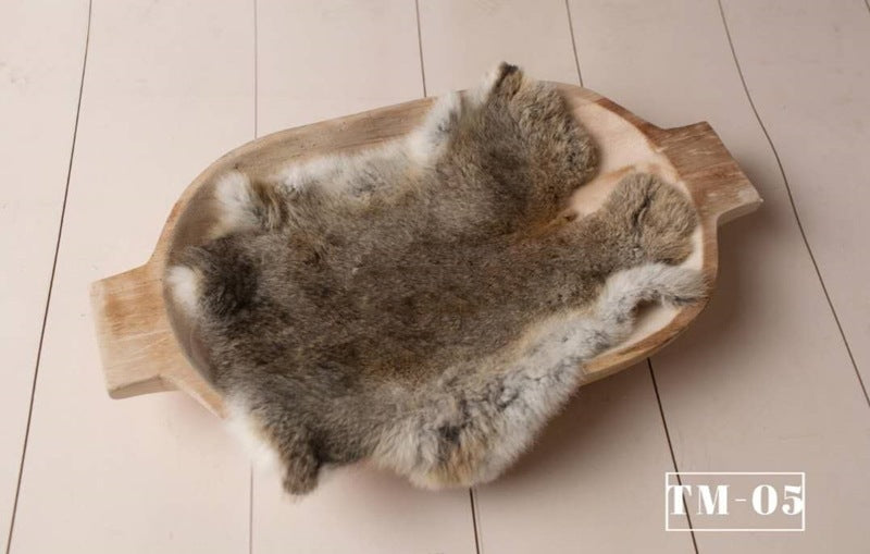 Coperta In Pelliccia Sintetica Per Fotografia Neonatale TM