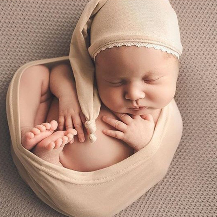 Fascia Elastica Morbida Per Fotografia In Tinta Unita Per Neonati CL11