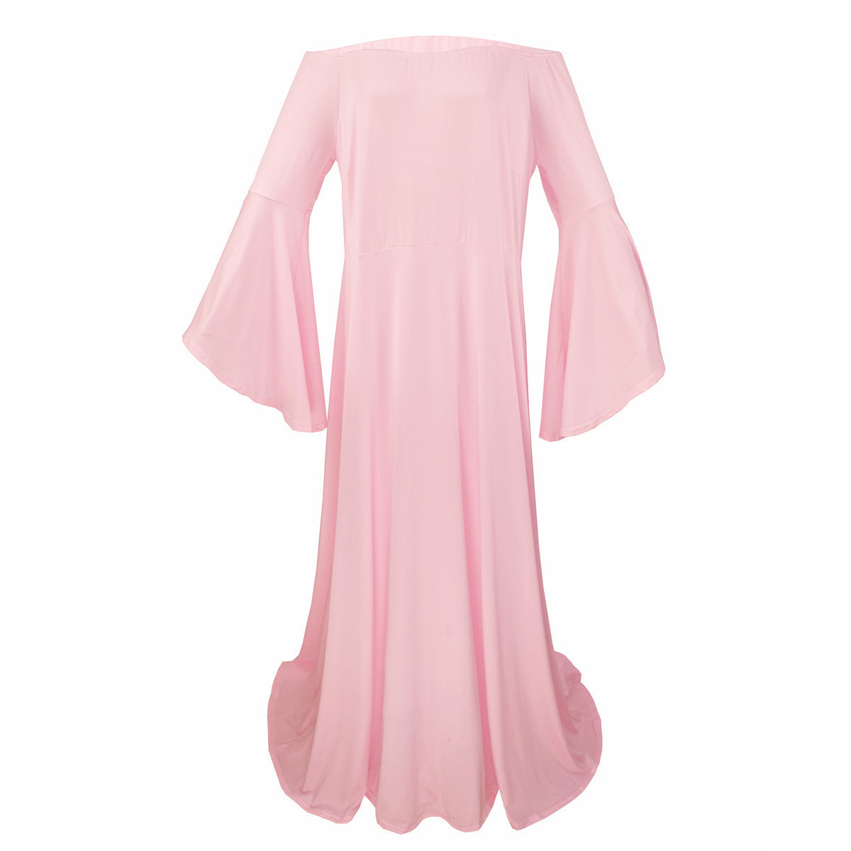 Abito Fotografico Di Maternita Semplice Senza Spalline Lungo Fino Al Pavimento RB20