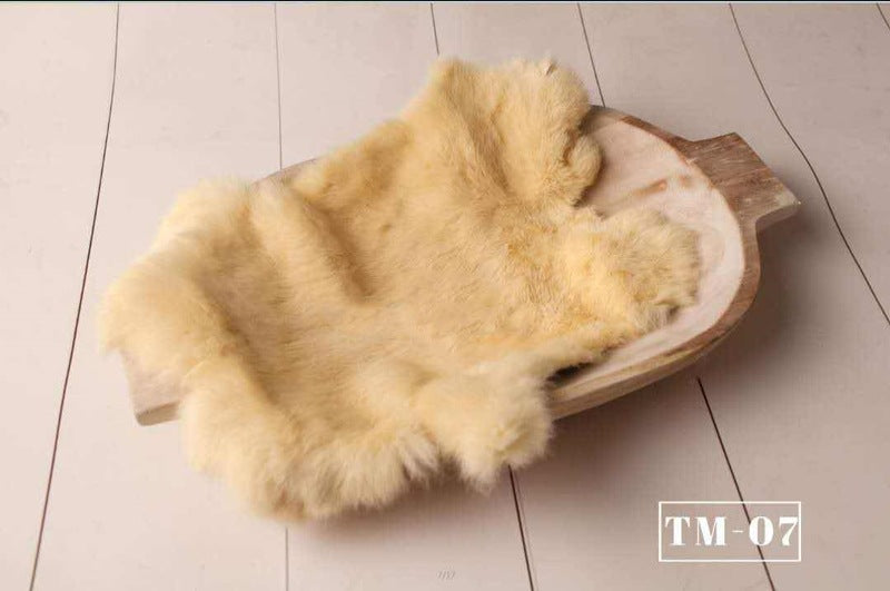 Coperta In Pelliccia Sintetica Per Fotografia Neonatale TM