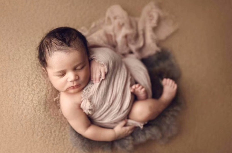 Coperta In Pelliccia Sintetica Per Fotografia Neonatale TM