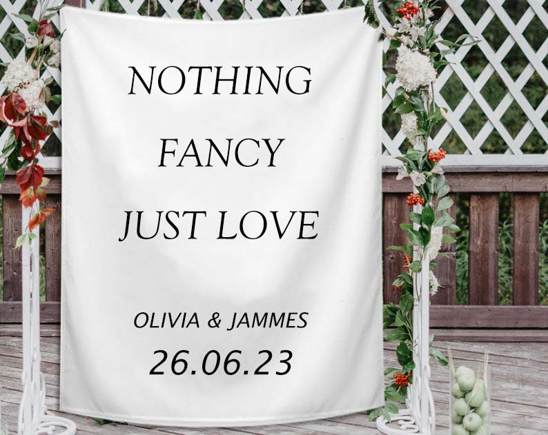 Wedding Backdrop Bridal Shower Decor Custom Banner