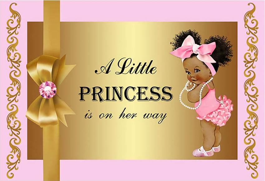 Bowknot Baby Girl backdrop UK Pink Background BA12