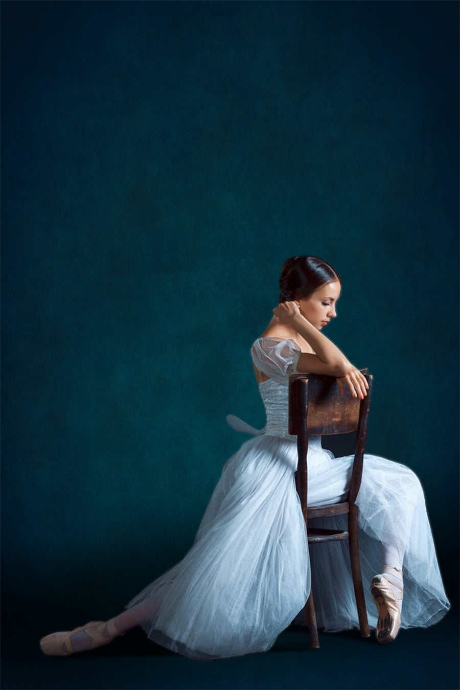 Ritratti Di Sfondo Sfondo Di Muro Con Texture Blu BRP-11-630