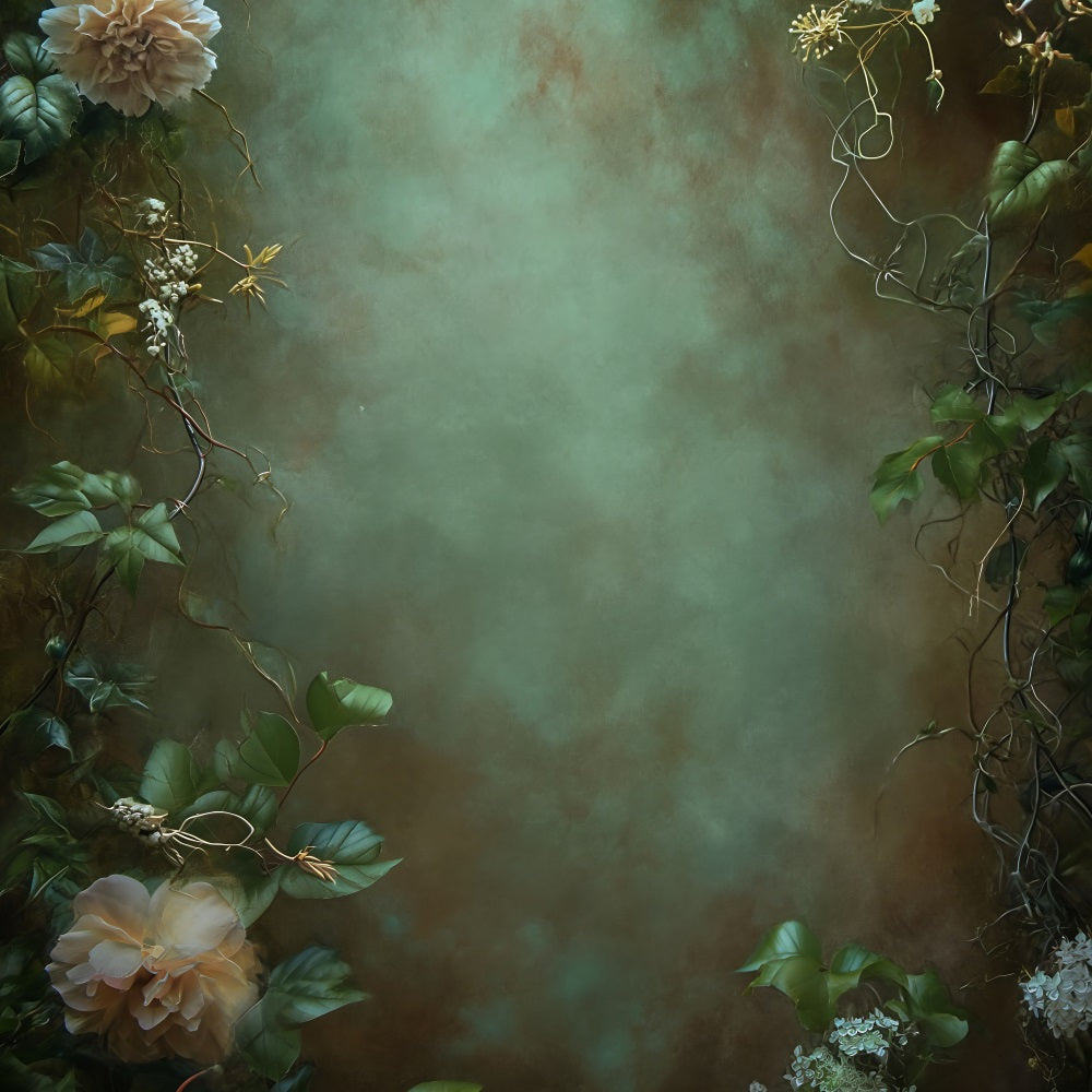 Sfondo Ritratto Sfondo Da Parete Vintage Verde Vite BRP-11-636