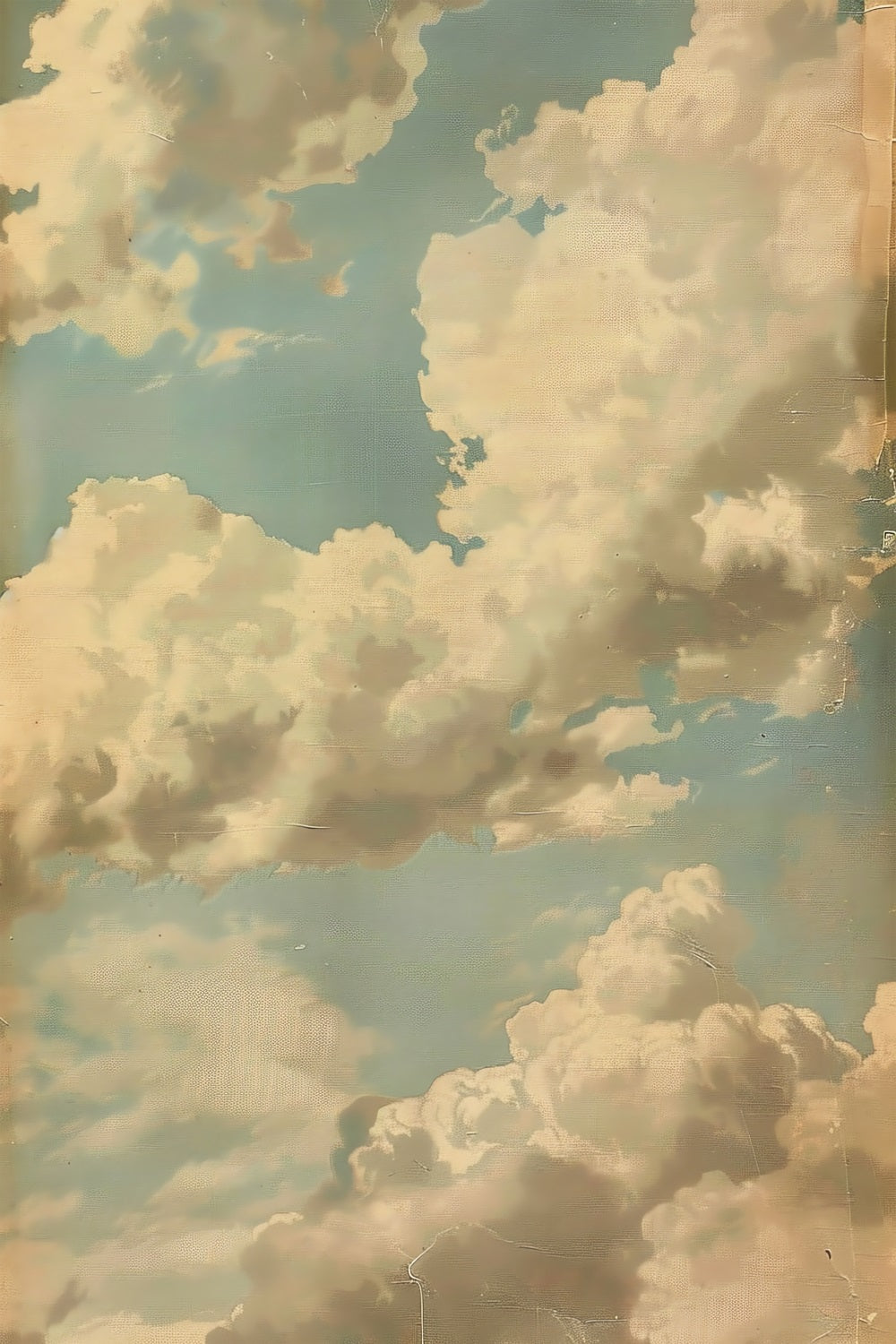 Sfondo Ritratto Cielo Blu Decor Sfondo Muro Nuvoloso BRP-11-639