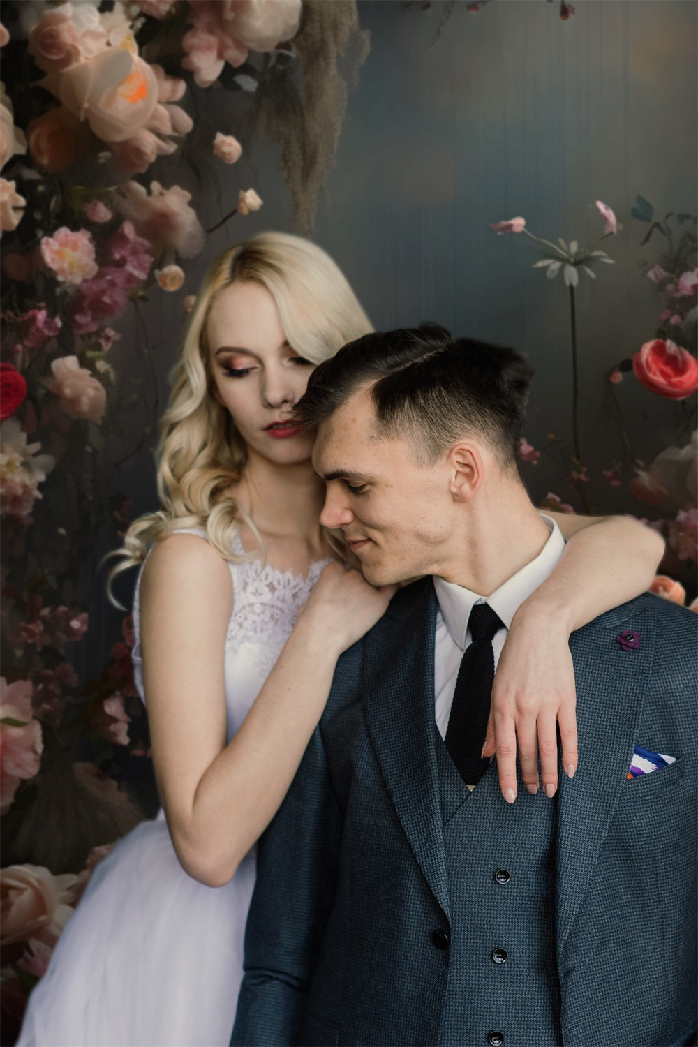 Sfondo Ritratto Fiore Fiore Sfondo Artistico Da Parete BRP-11-647