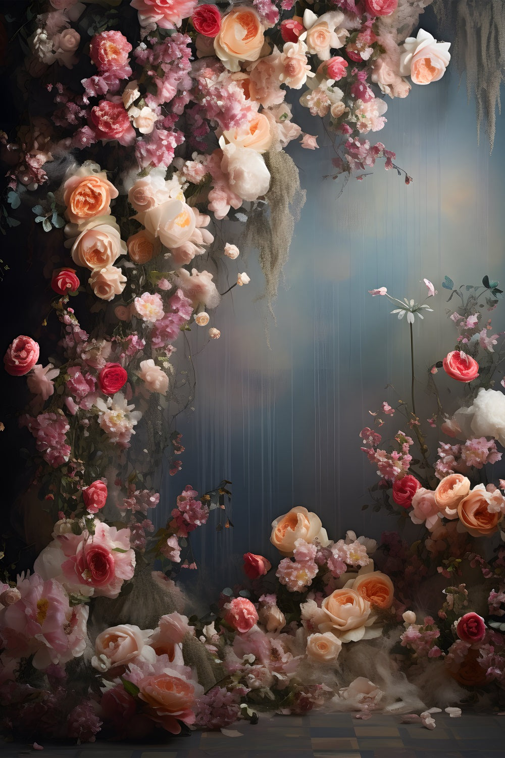 Sfondo Ritratto Fiore Fiore Sfondo Artistico Da Parete BRP-11-647