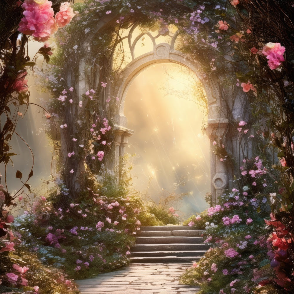 Fotografia Ritratto Sfondo Percorso Fiore Arco Sfondo BRP-11-648