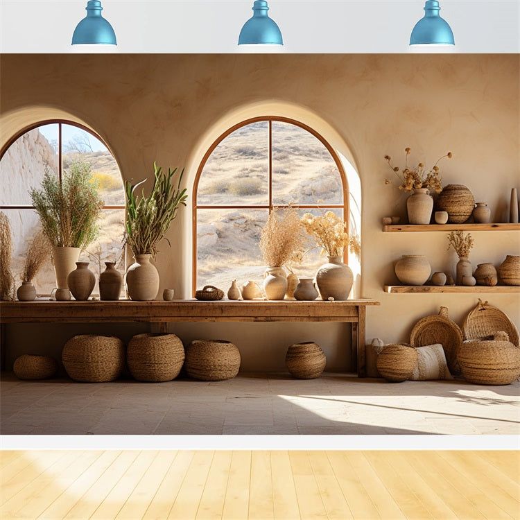 Sfondo Per Esposizione In Ceramica Boho Earth Tones BRP10-124
