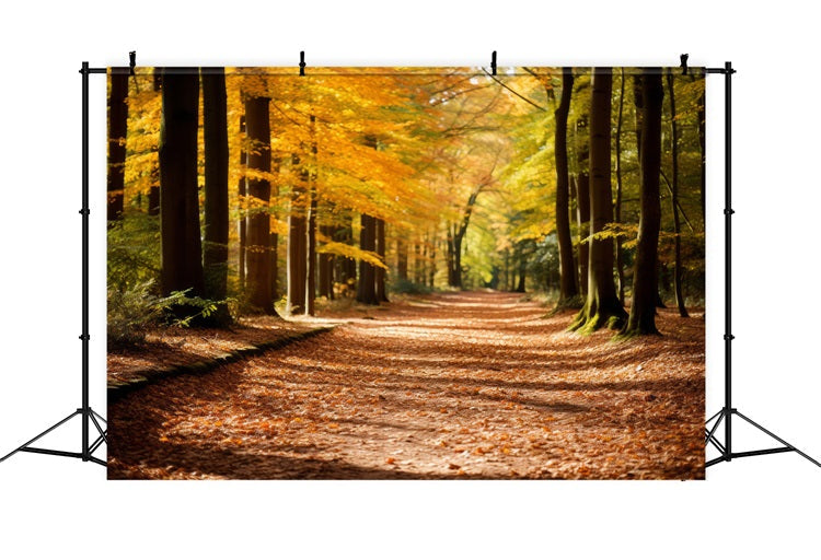 Sfondo Autunnale Sfondo Scenico Del Percorso Del Parco Forestale Autunnale BRP10-235