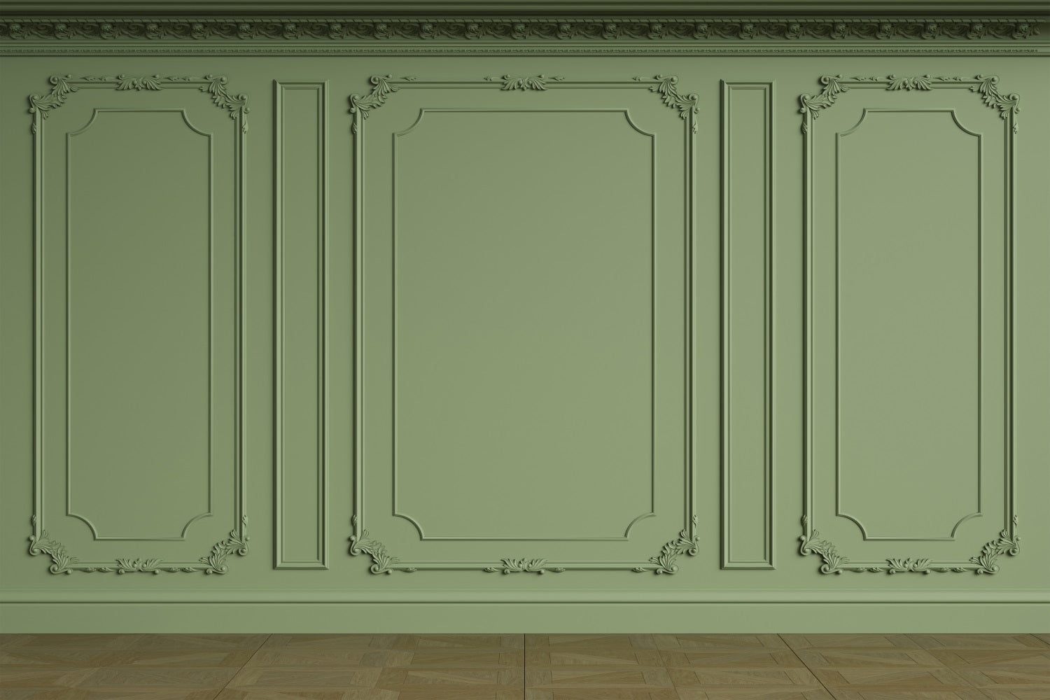 Fondali Fotografici Retro Sfondo Verde Splendidamente Dettagliato BRP10-273