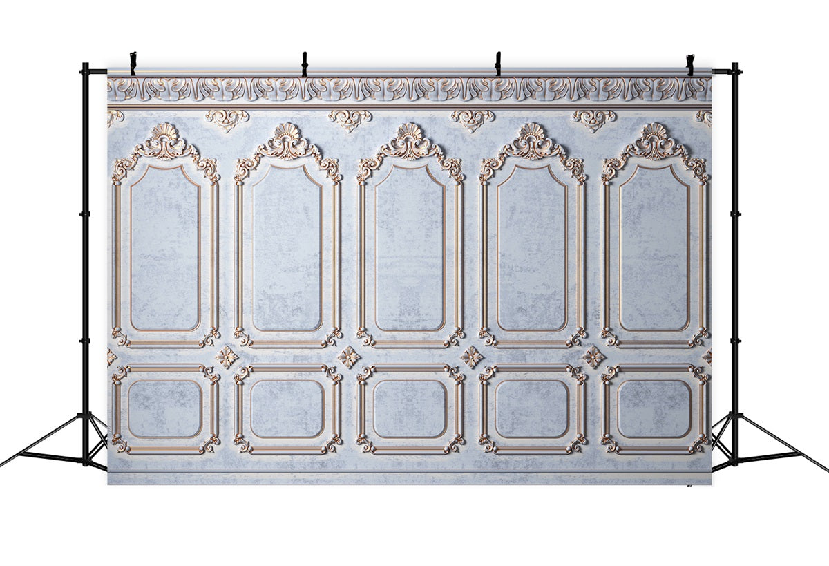 Sfondo Blu Retro Sofisticato Sfondo Da Parete Vintage BRP10-274