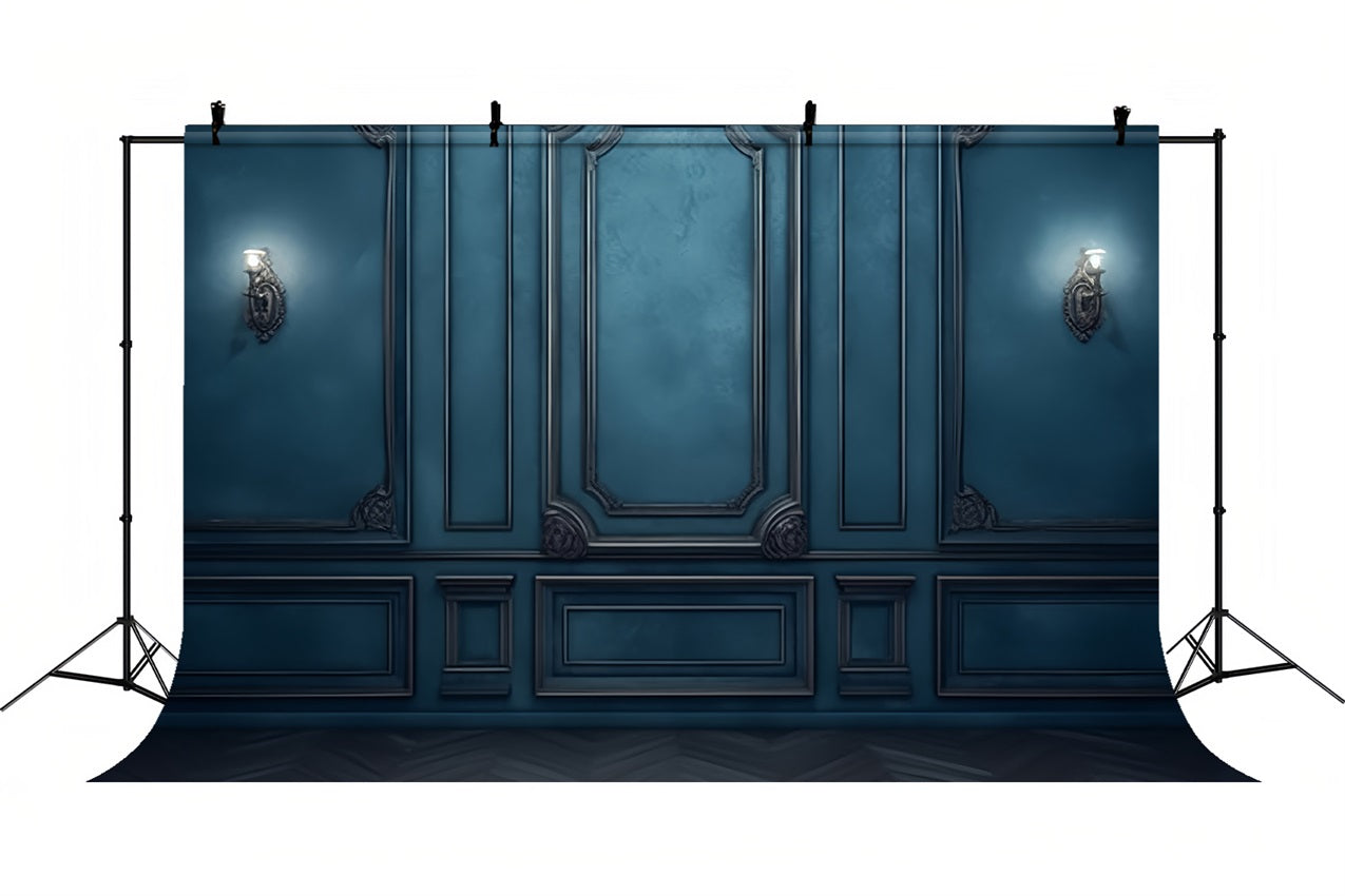 Sfondo Retro Fotografia Chic Blu Eleganza Sfondo BRP10-275