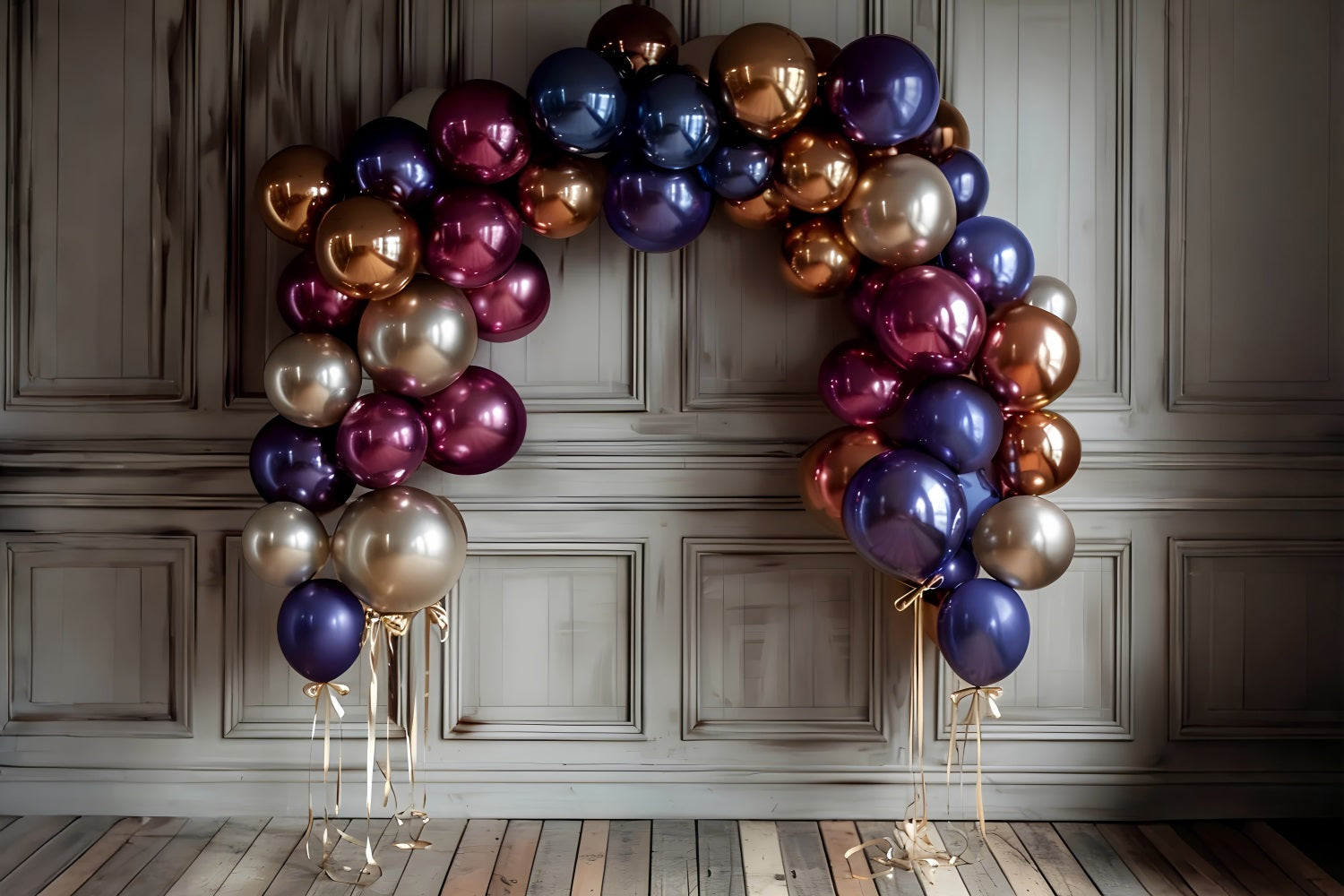 Fondali Fotografici Da Parete Retro Sfondo Con Display A Palloncino Misto BRP10-288