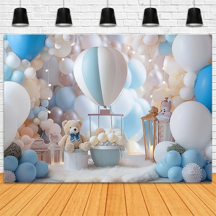 Sfondo Per Palloncini Di Compleanno Sfondo Con Orsacchiotto BRP10-312