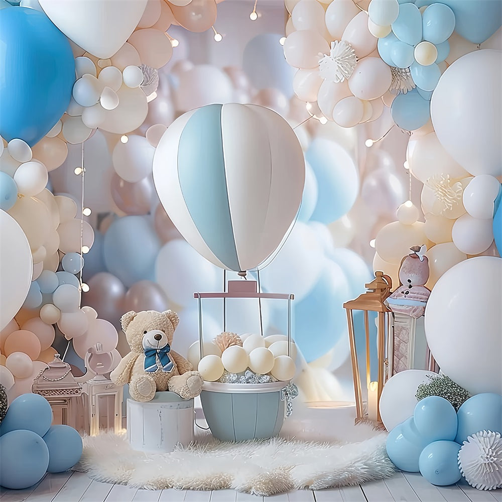 Sfondo Per Palloncini Di Compleanno Sfondo Con Orsacchiotto BRP10-312