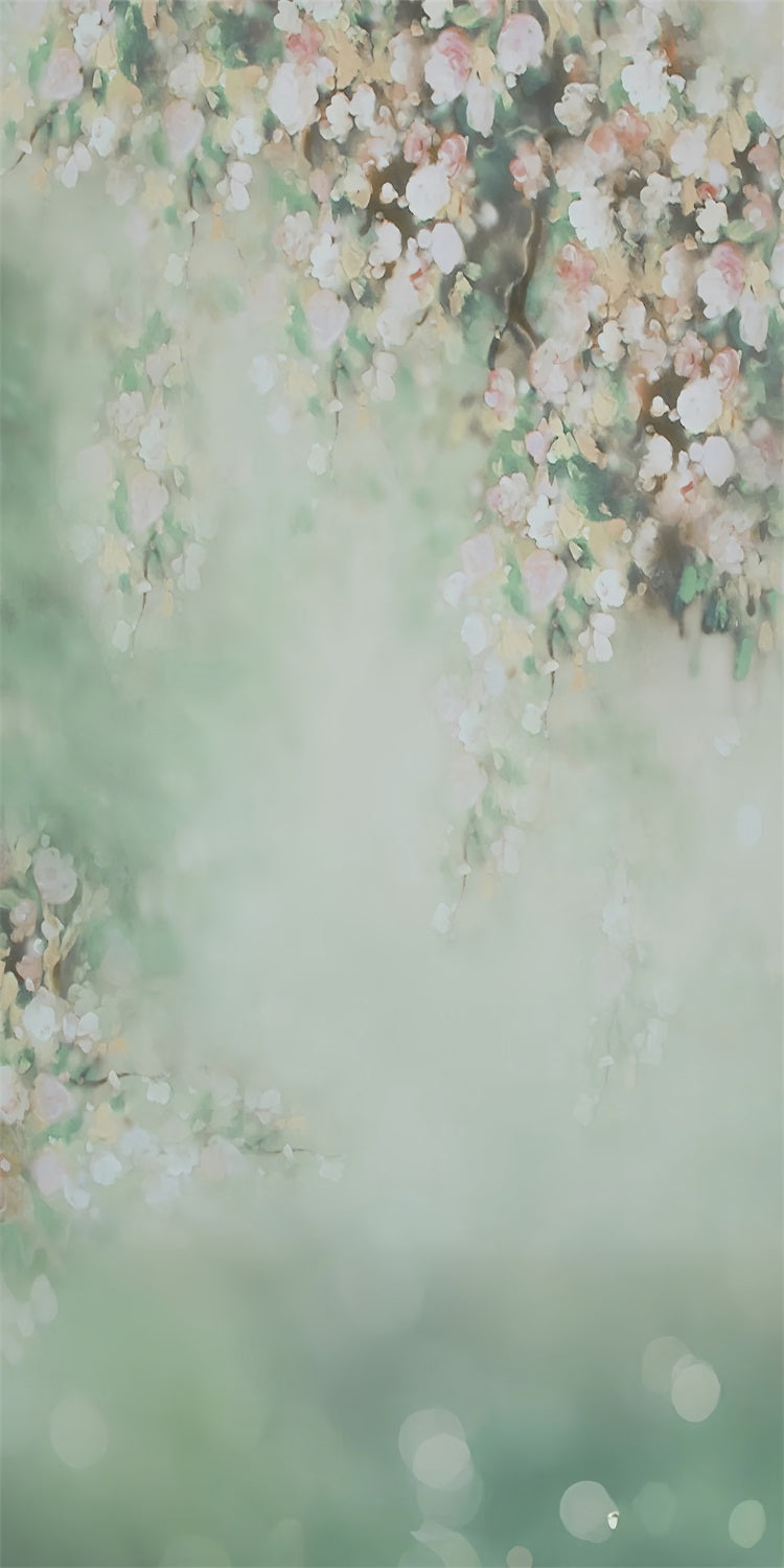 Sfondo Fotografico Morbido Con Petalo Di Fiore Verde BRP10-539