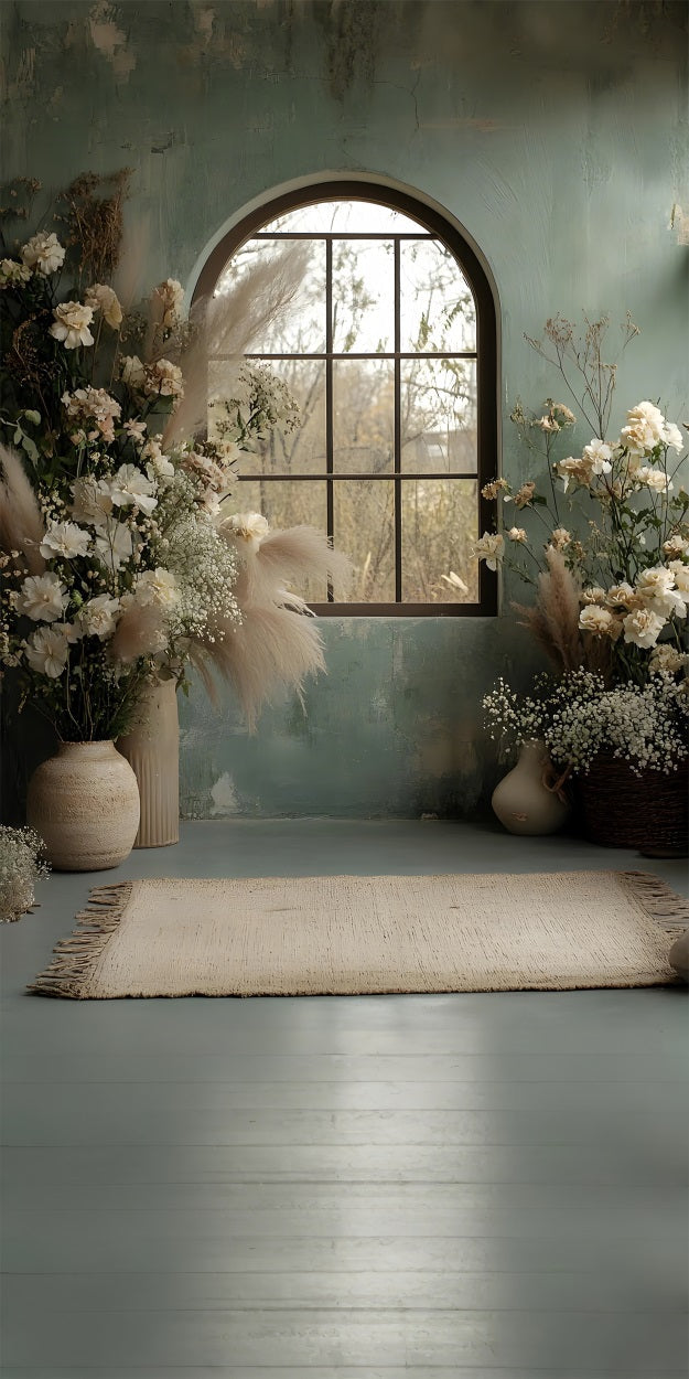 Sfondo Con Decorazioni Floreali Boho Window Sweep BRP10-564