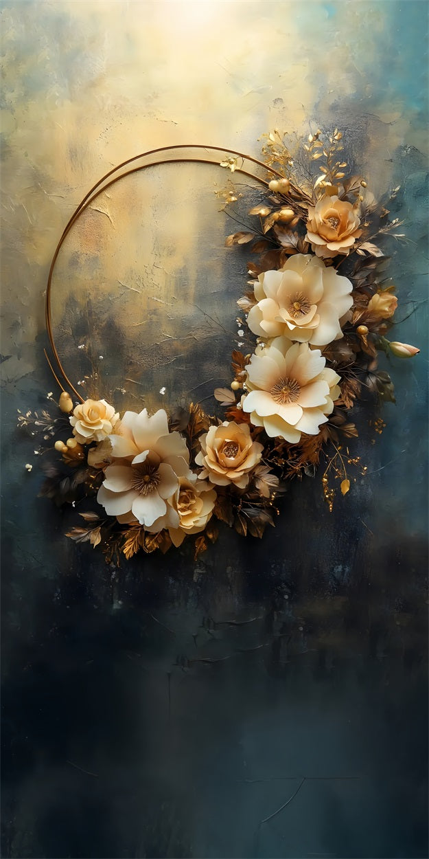 Sfondo Di Design Circolare Con Motivo Floreale Vintage BRP10-574