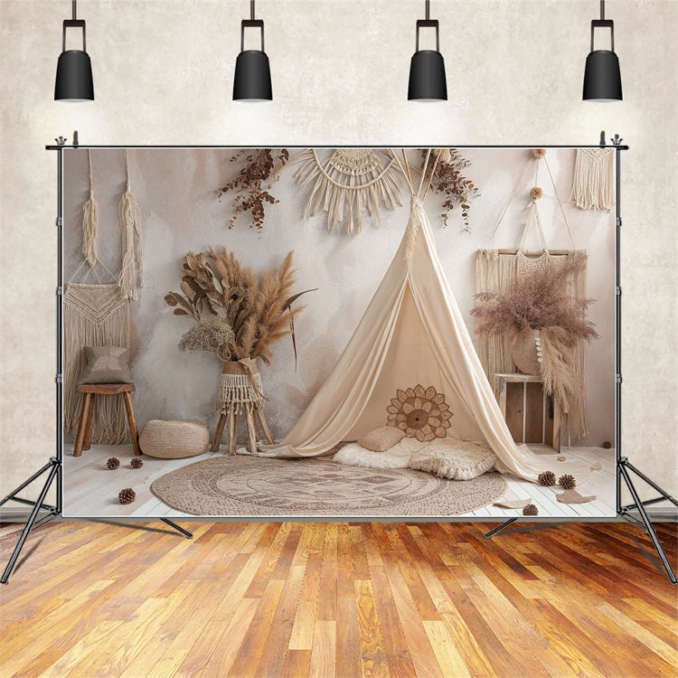 Fondali Bohemien Teepee Macrame Dettagli Fondale BRP10-598