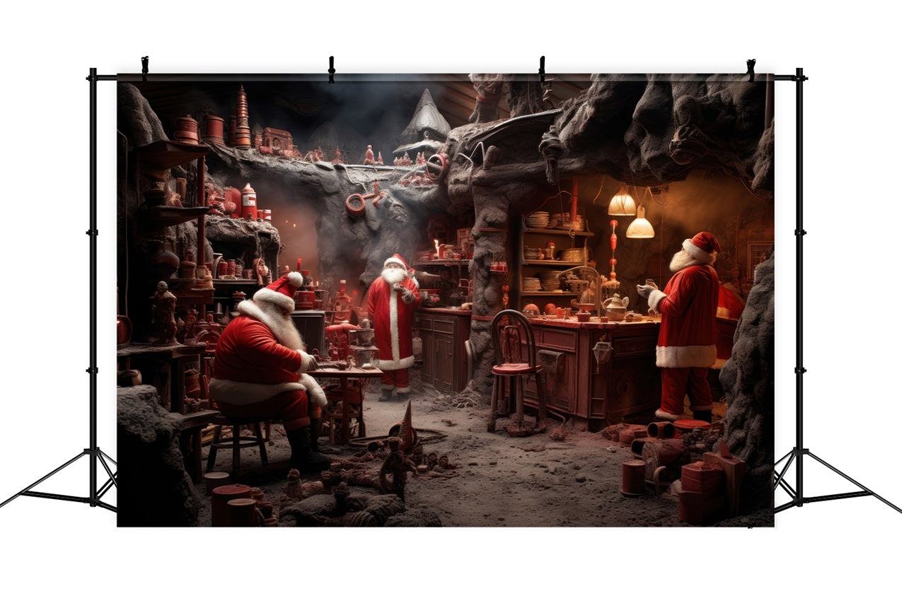 Workshop Sui Fondali Fotografici Natalizi Sfondo Dell'Albero Di Babbo Natale BRP10-618