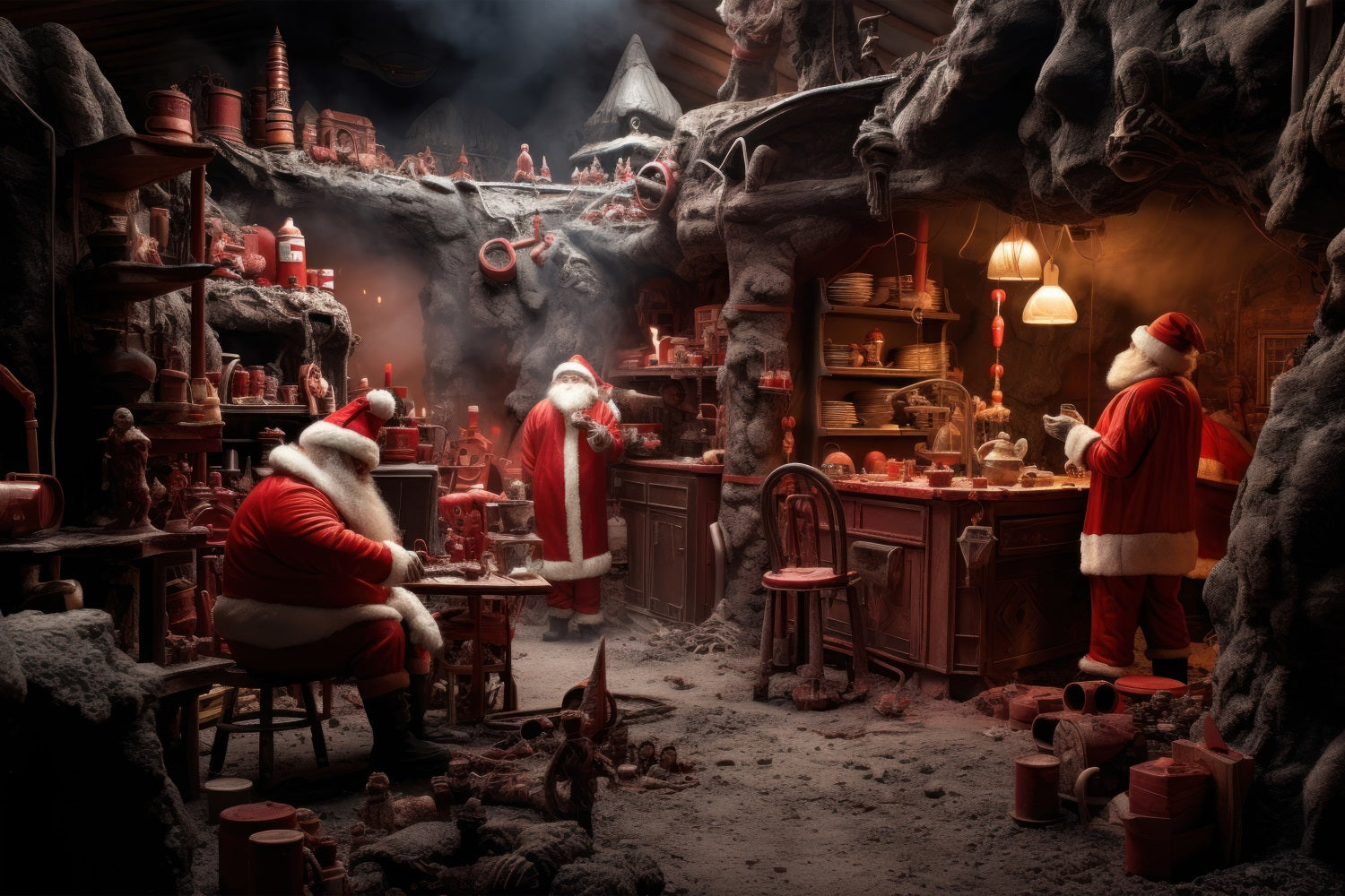Workshop Sui Fondali Fotografici Natalizi Sfondo Dell'Albero Di Babbo Natale BRP10-618