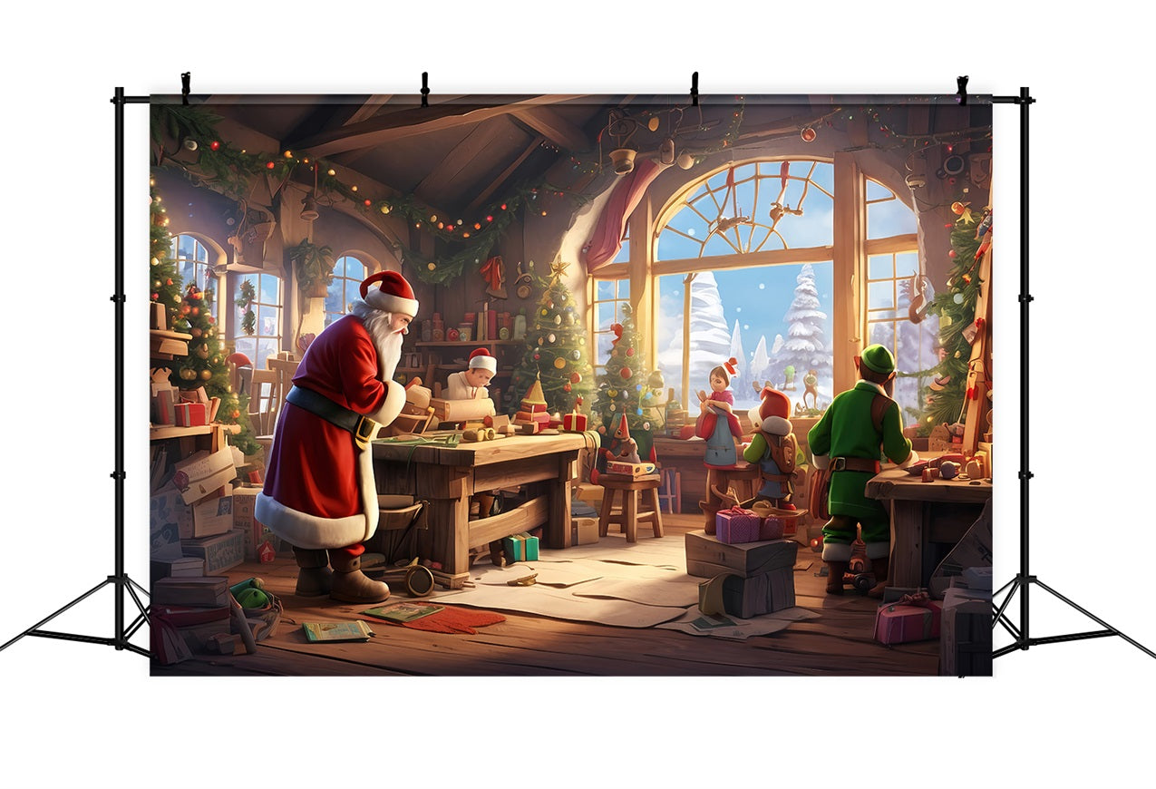 Workshop Sullo Sfondo Fotografico Di Natale Sfondo Degli Amici Di Babbo Natale BRP10-622