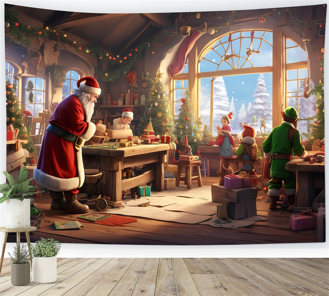 Workshop Sullo Sfondo Fotografico Di Natale Sfondo Degli Amici Di Babbo Natale BRP10-622