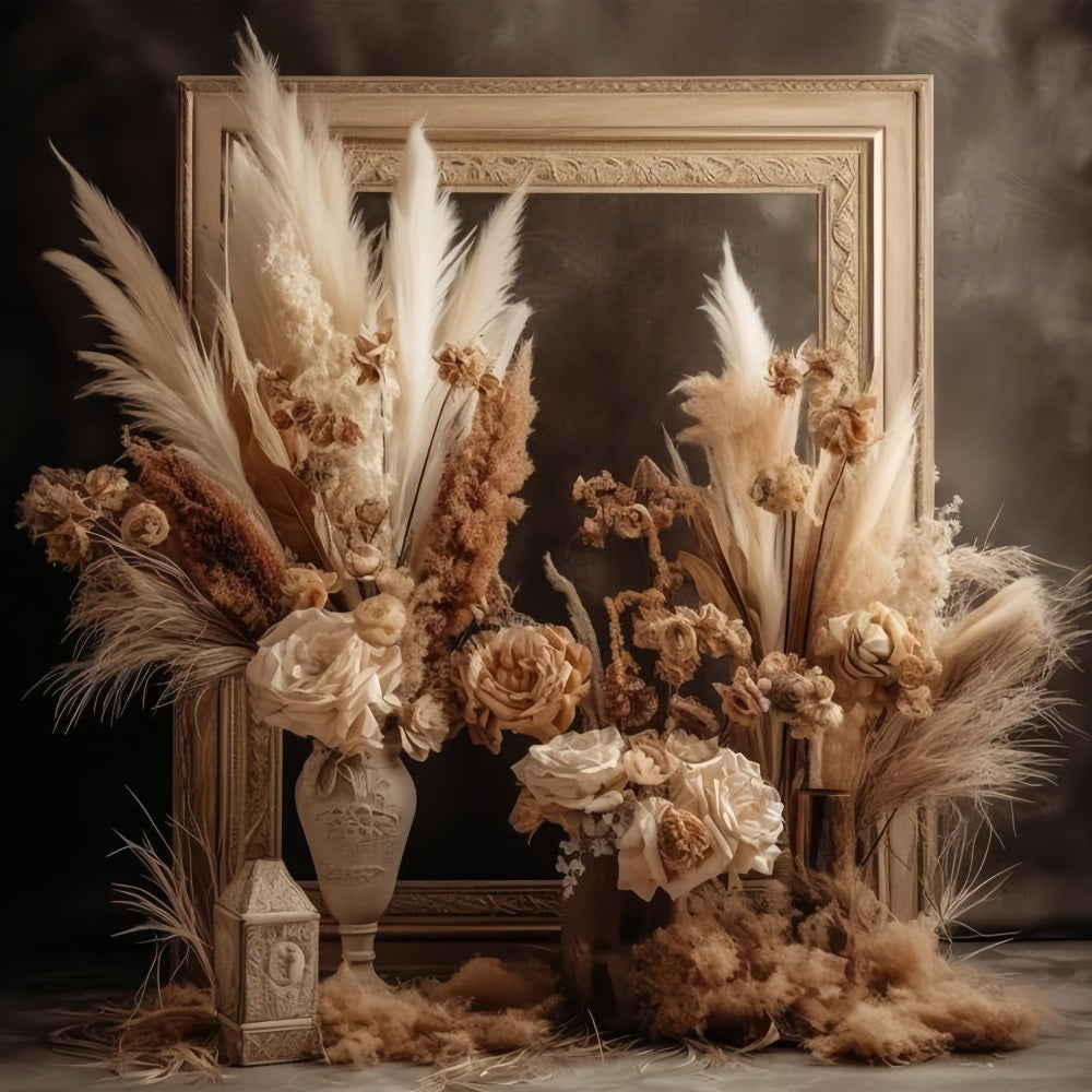 Sfondo Floreale Essiccato Elegante Stile Boho BRP10-65