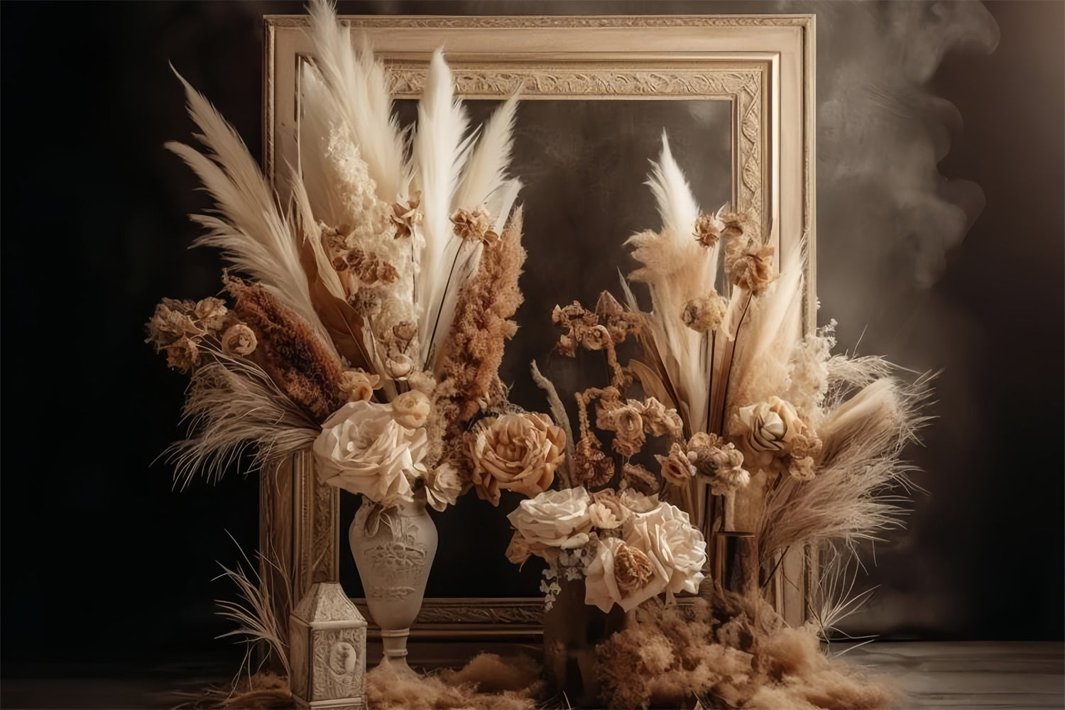 Sfondo Floreale Essiccato Elegante Stile Boho BRP10-65