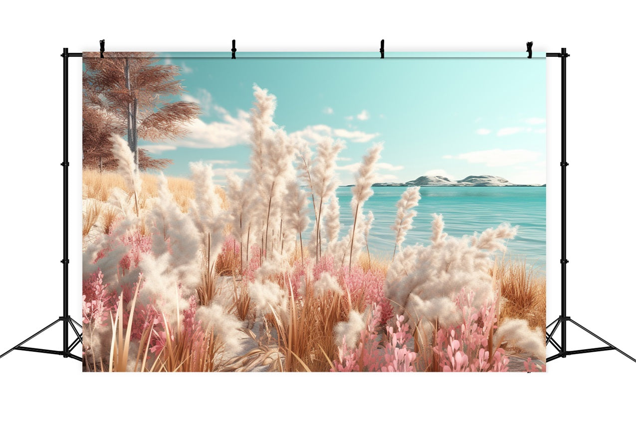 Sfondo Da Sogno Boho Beach Con Accenti Rosa BRP10-66