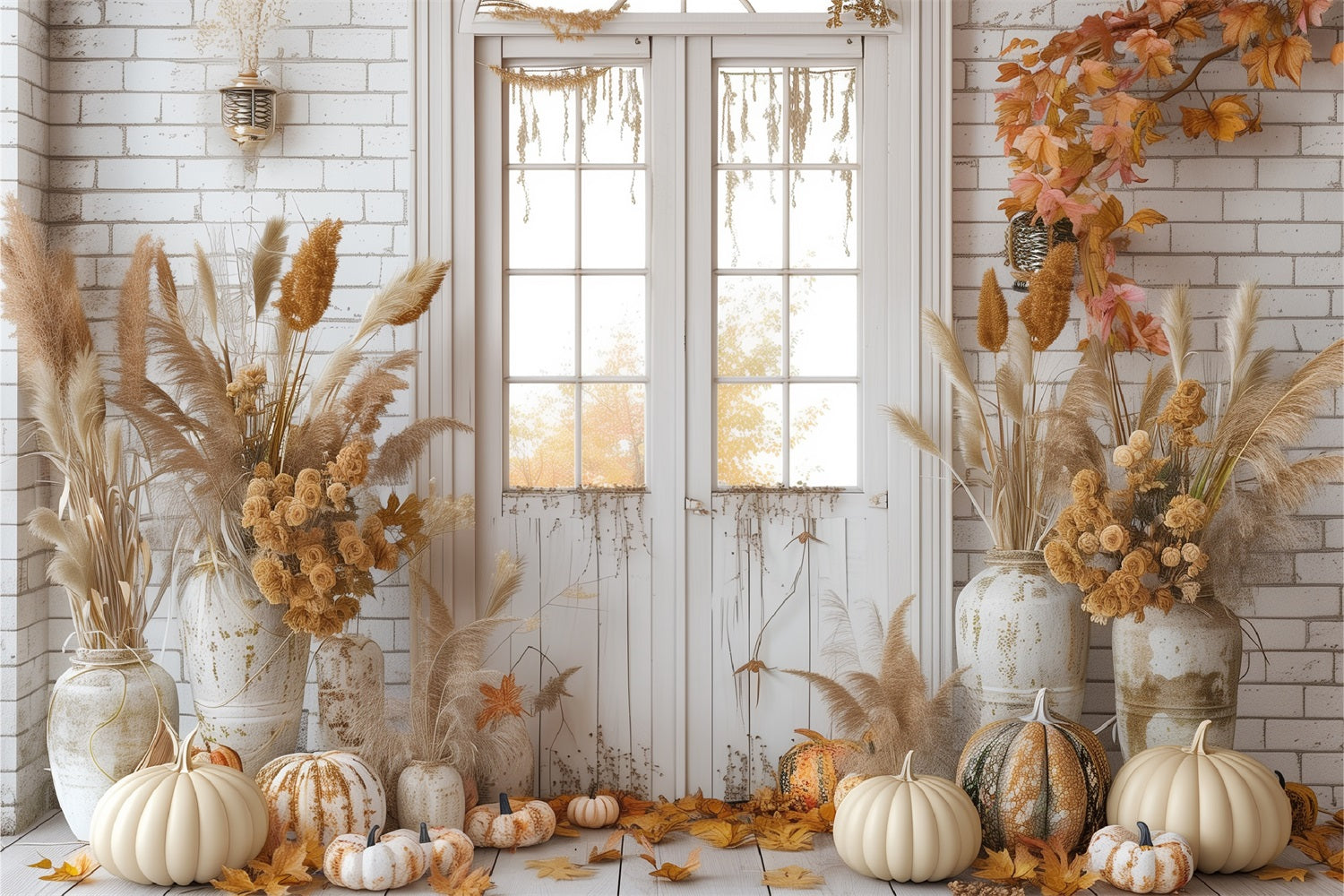 Affascinante Sfondo Con Accenti Floreali Boho Harvest BRP10-70