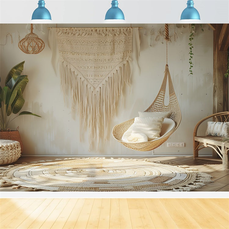 Sfondo Per Sedia Sospesa Boho Con Luce Naturale BRP10-87