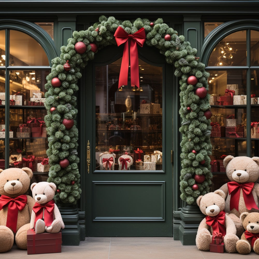 Sfondo Per Servizio Fotografico Di Natale Regali Per L'Ingresso Del Laboratorio Di Babbo Natale Sfondo Per Orsacchiotti BRP11-104