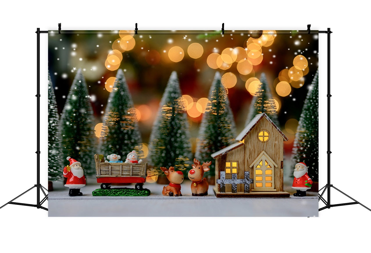 Sfondo Fotografico Natalizio Sfondo Carino Con Renna Di Babbo Natale BRP11-124