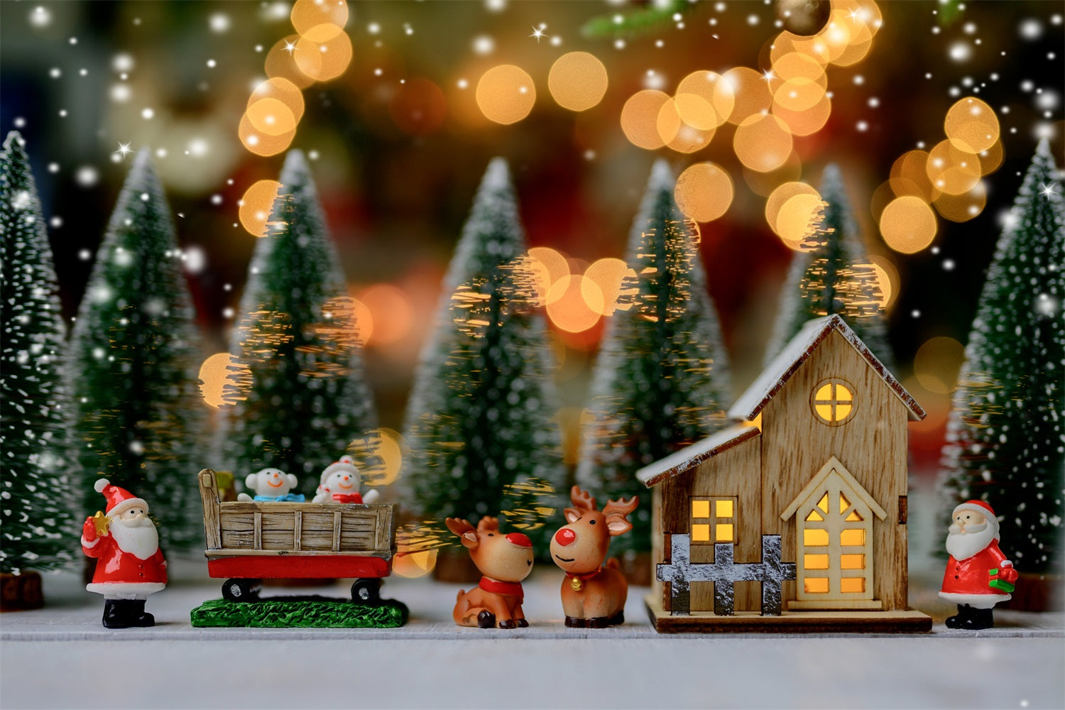 Sfondo Fotografico Natalizio Sfondo Carino Con Renna Di Babbo Natale BRP11-124