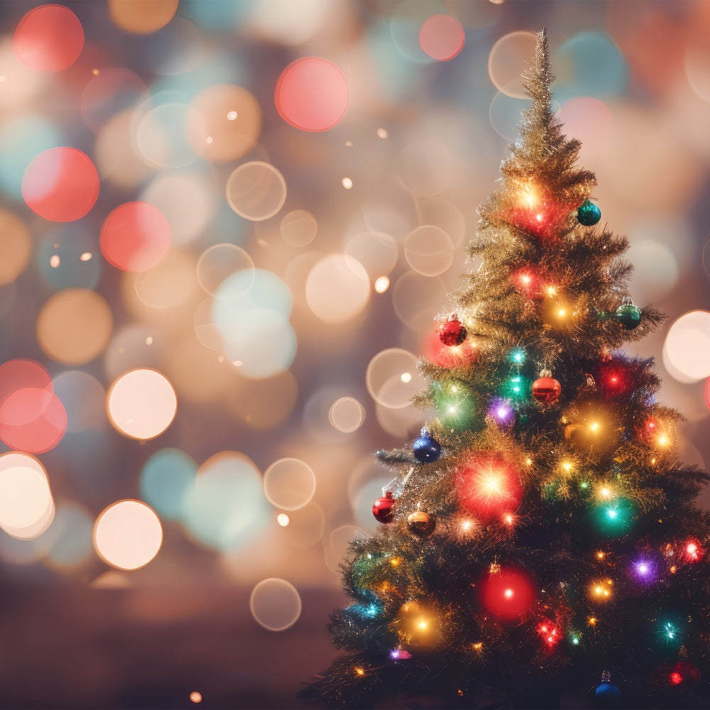 Sfondo Di Natale Photo Booth Albero Bagliore Bokeh Sfondo BRP11-151