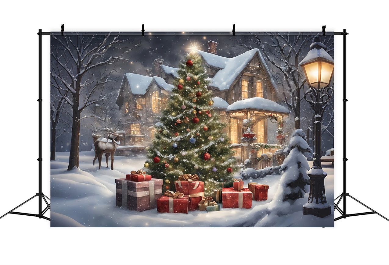 Fondali Natale Accogliente Cabina Celebrazione Sfondo BRP11-171