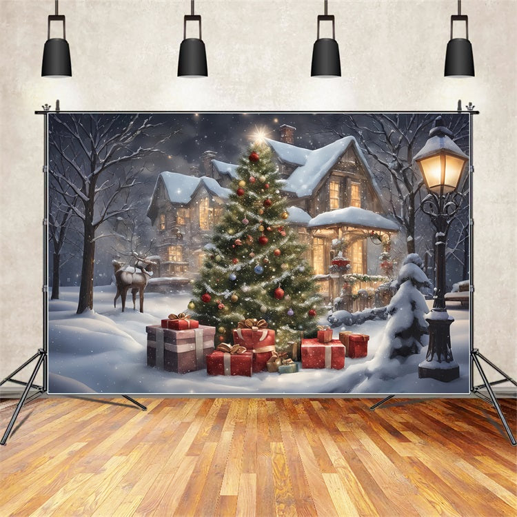 Fondali Natale Accogliente Cabina Celebrazione Sfondo BRP11-171